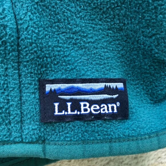 L.L.Bean Womens Fleece Jacket MP Full Zip Stand Collar Outdoors Cozy Teal Green - Picture 7 of 13